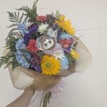 Sunflower labubu wildflower bouquet